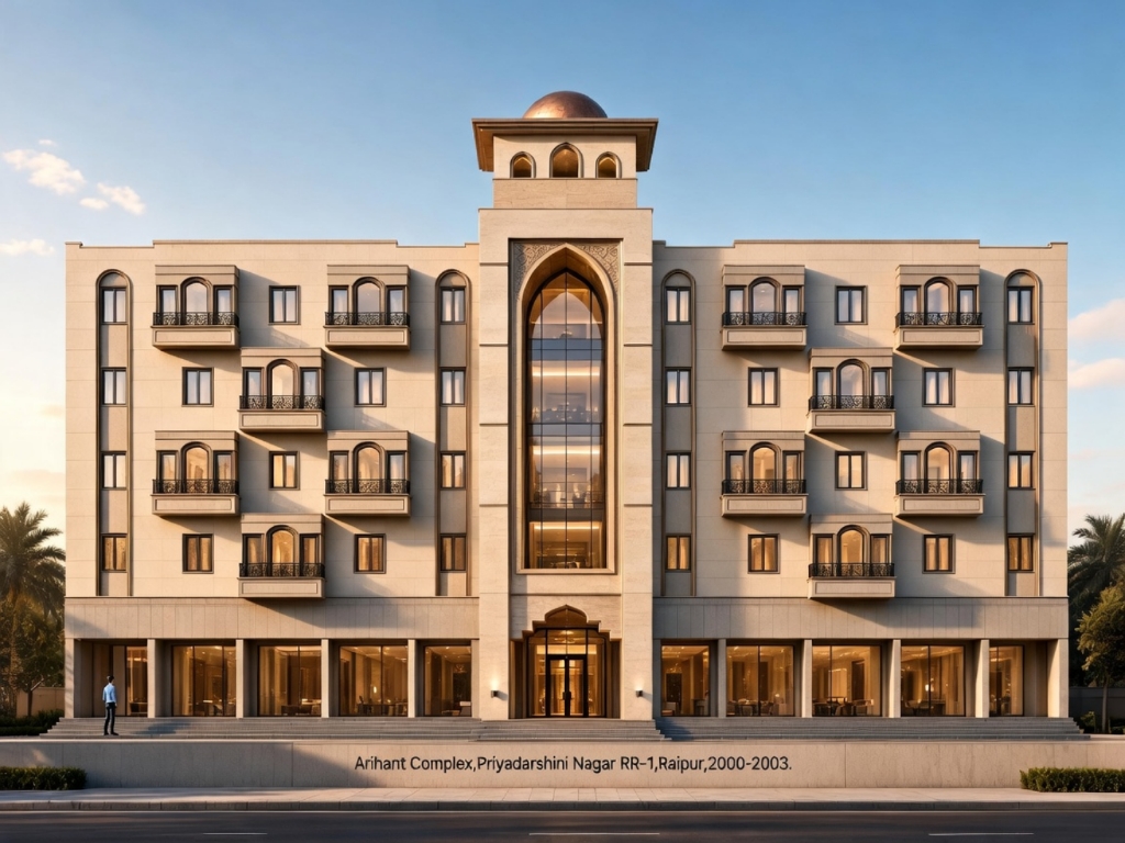 Arihant Complex Gulab Jain RR-1 Priyadarshini Nagar Raipur 2000-2003 — Residential project by N Architectural Consultants