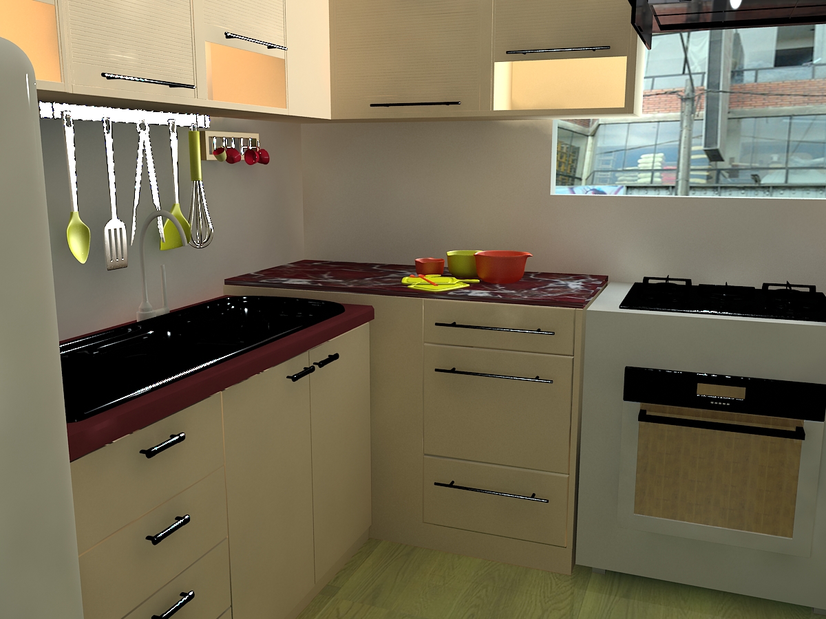 Dr J Menghani Kitchen 2011 Completed Building