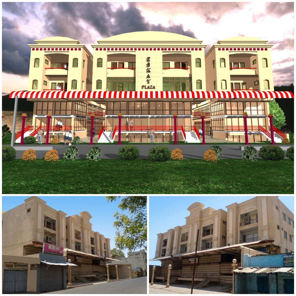 ESKAYPLAZA Rajesh Agrawal Commercial Raipur 1998-2002 — Commercial project by N Architectural Consultants