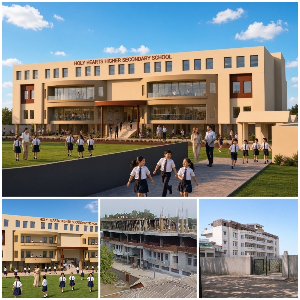 Holy Hearts School,Fingeshwar Bada,Civil Lines Raipur 2005-2007 — Institutional project by N Architectural Consultants
